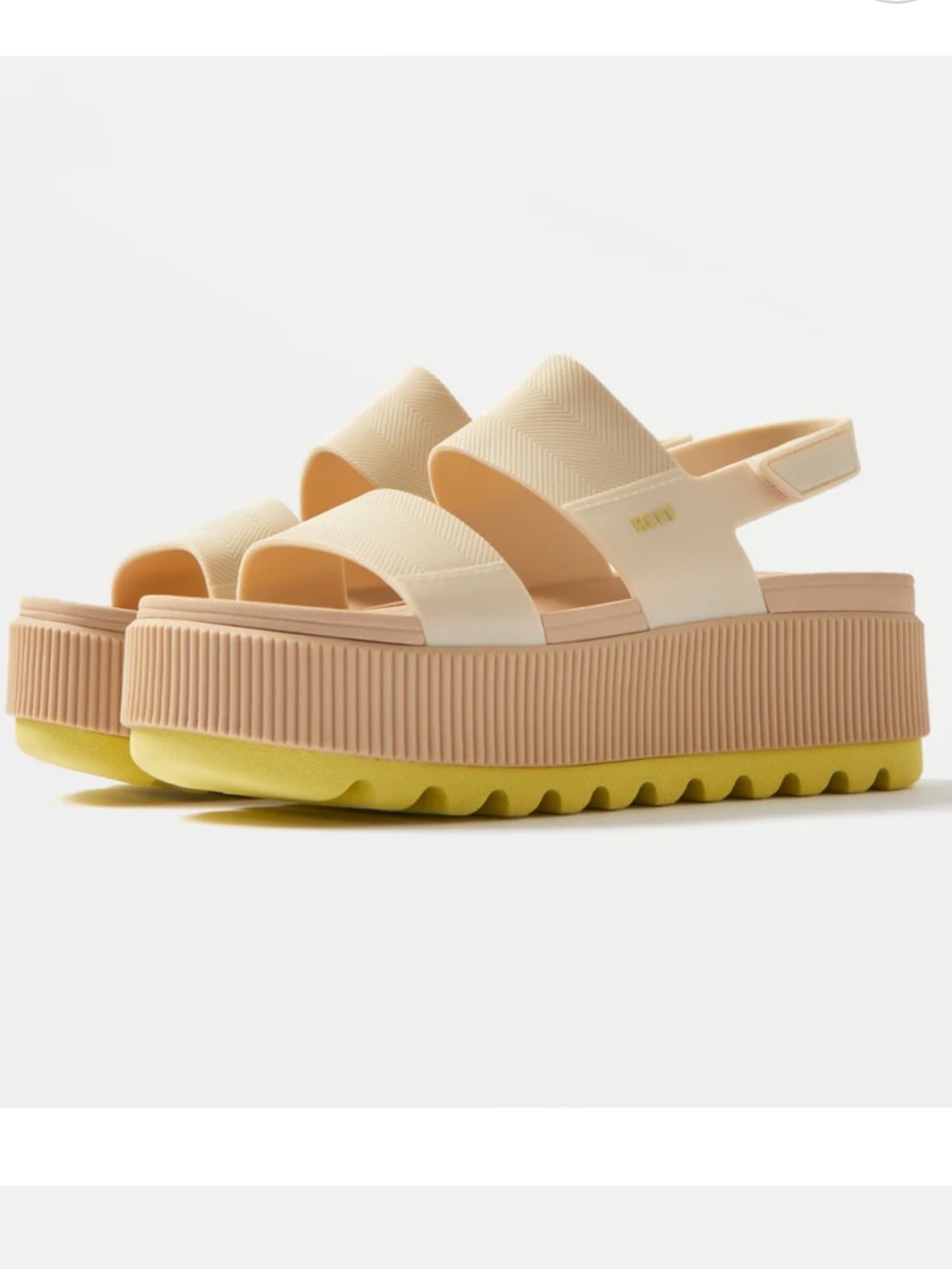 Reef Water Vista Higher Platform Sandals Cream Blush Size 7 - Picture 6 of 12